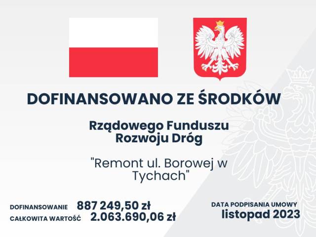 Projekt dofinansowany z Rządowego Funduszu Rozwoju Dróg