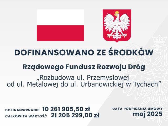 Projekt dofinansowany z Rządowego Funduszu Rozwoju Dróg